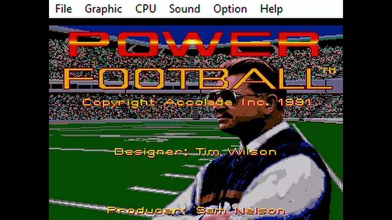 Retro Genesis game Mike Ditka Power Football