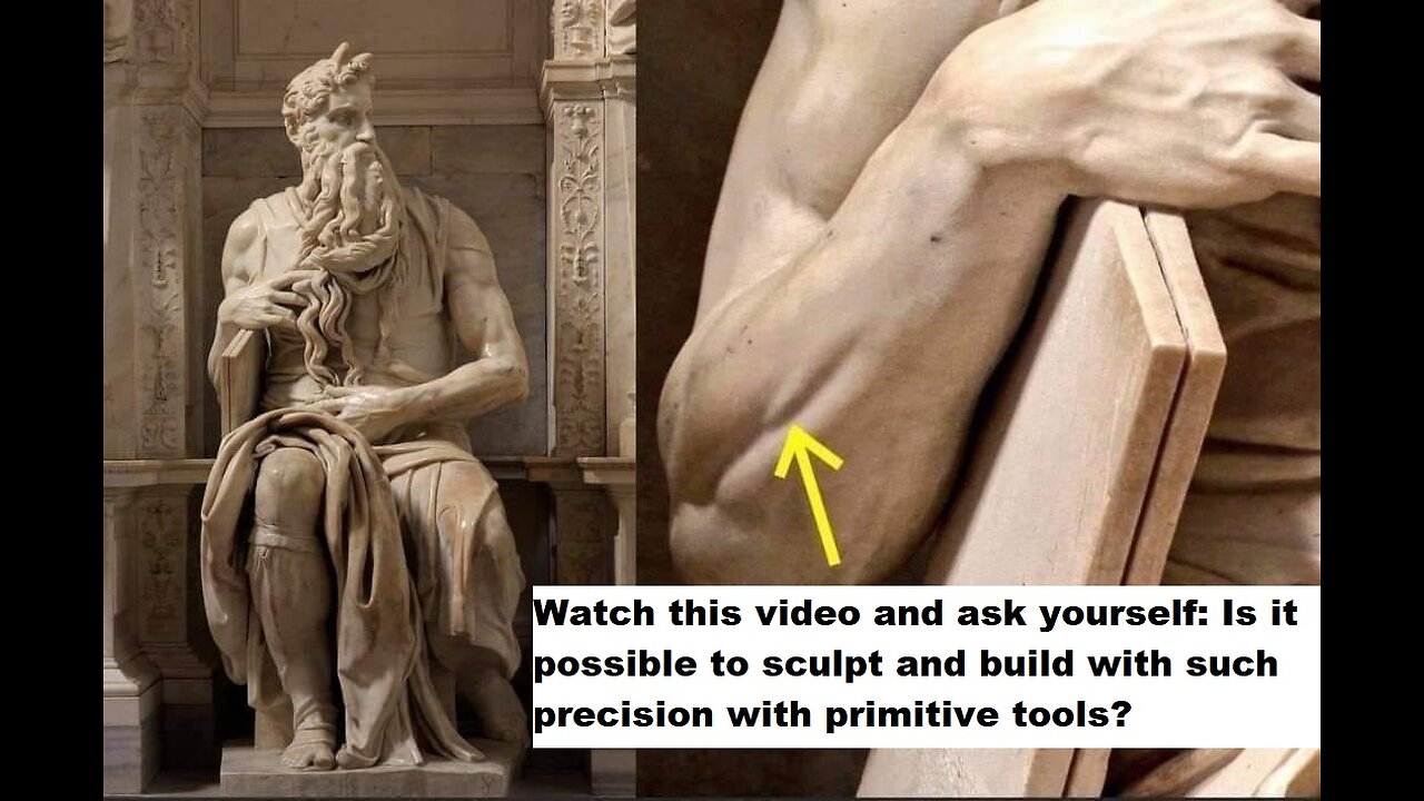 Watch this video and ask yourself: it possible to sculpt with such precision with primitive tools?