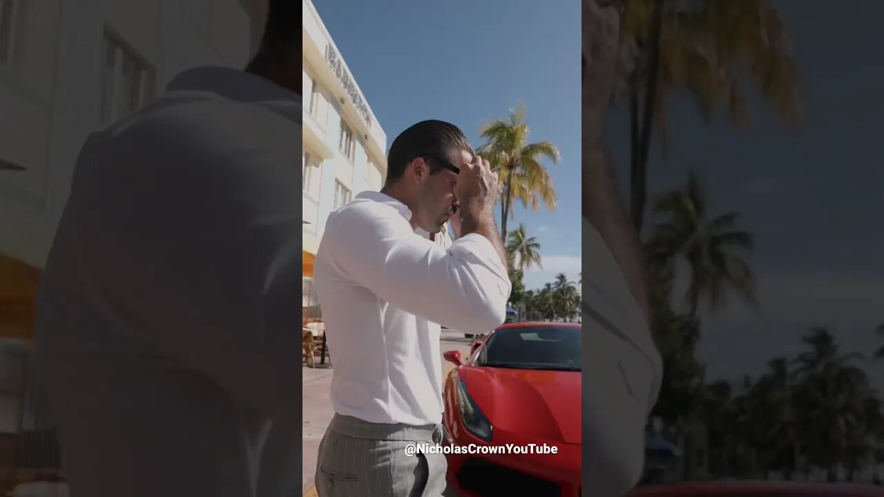 How to drink coffee on Ocean Drive in Miami Beach. #entrepreneur #mensfashion