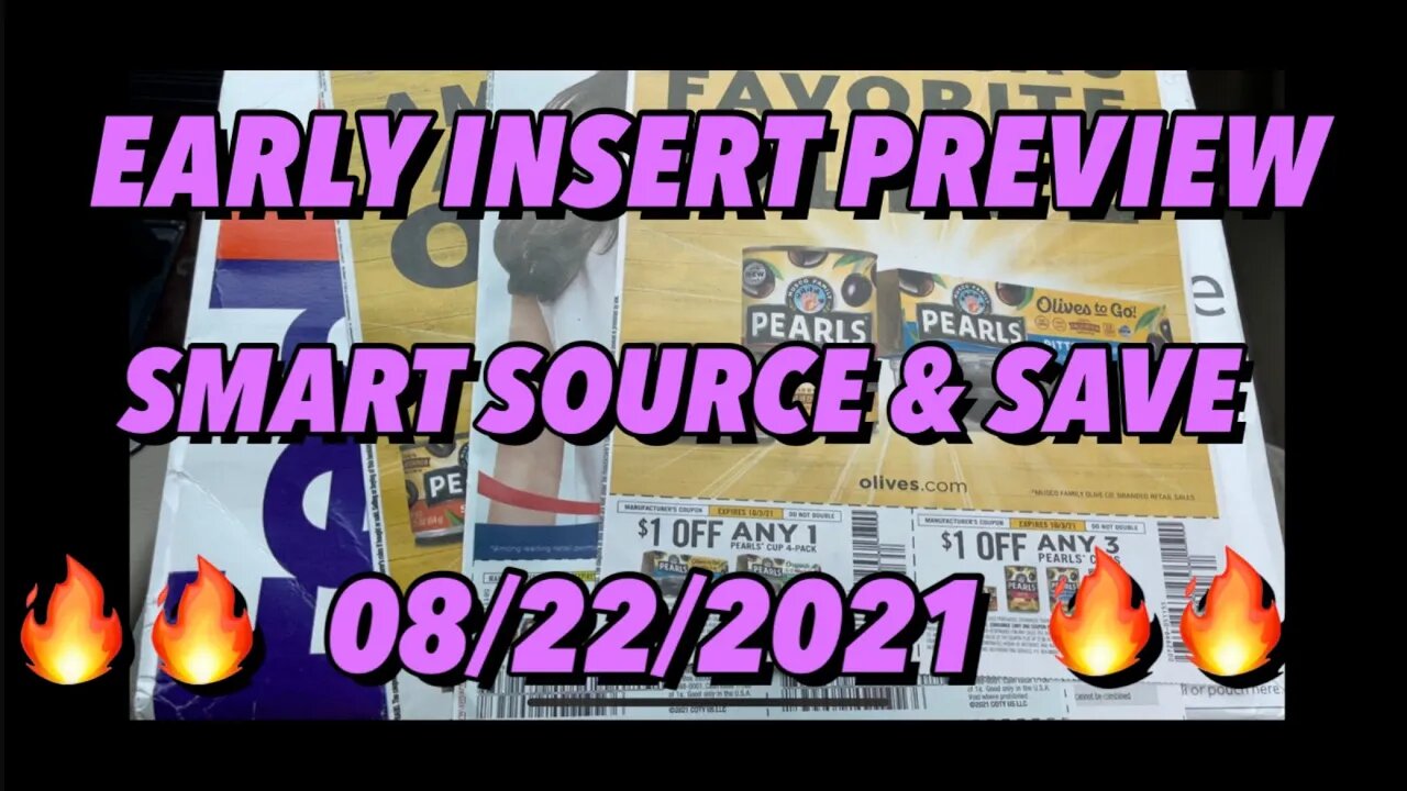 EARLY INSERTS PREVIEW | SMART SOURCE & SAVE 08/22 #insert