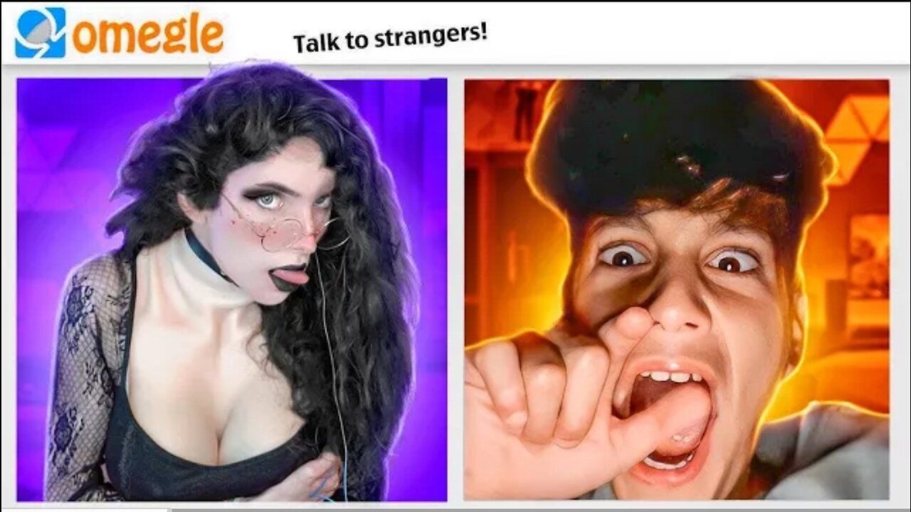 Goth Girl Trolling On Omegle... But IM A GUY! (Girl Voice Trolling)