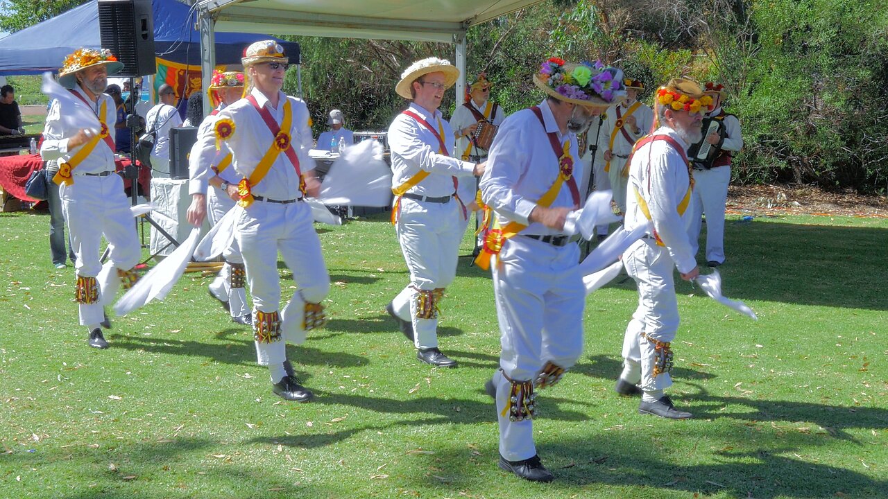 Bonnie Green Garters Morris Dance Music England Folk Western Australia