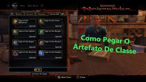 Neverwinter (pt-BR) Como Adquirir Artefato De Classe