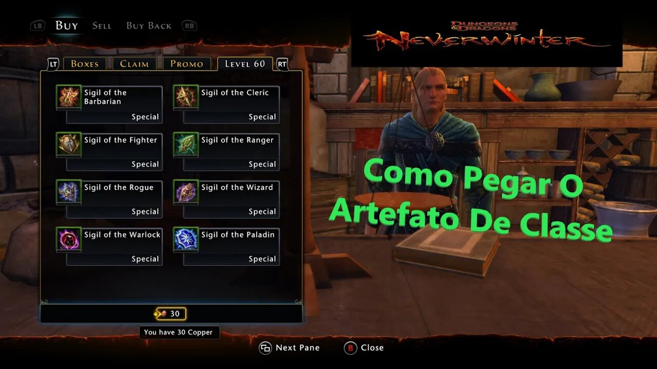 Neverwinter (pt-BR) Como Adquirir Artefato De Classe