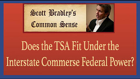 Does the TSA Fit Under the Interstate Commerce Federal Power?