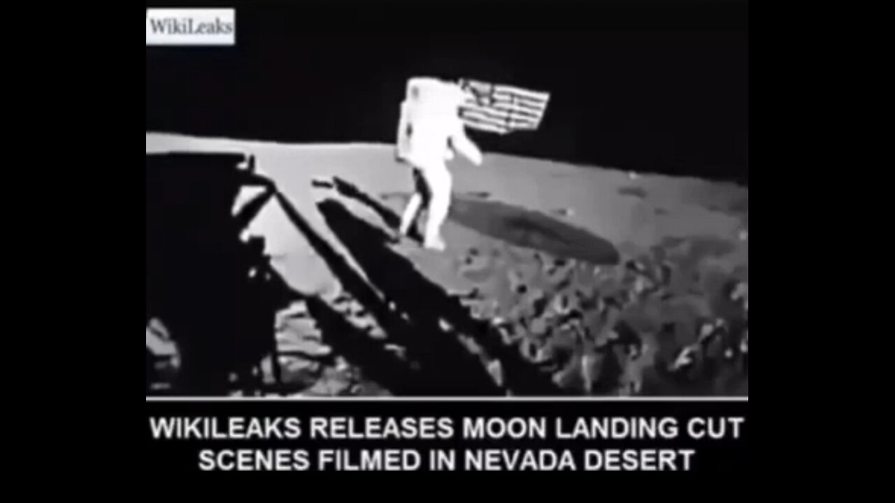 WIKILEAKS RELEASED THE MOON LANDING HOAX - FILMED IN NEVADA DESERT