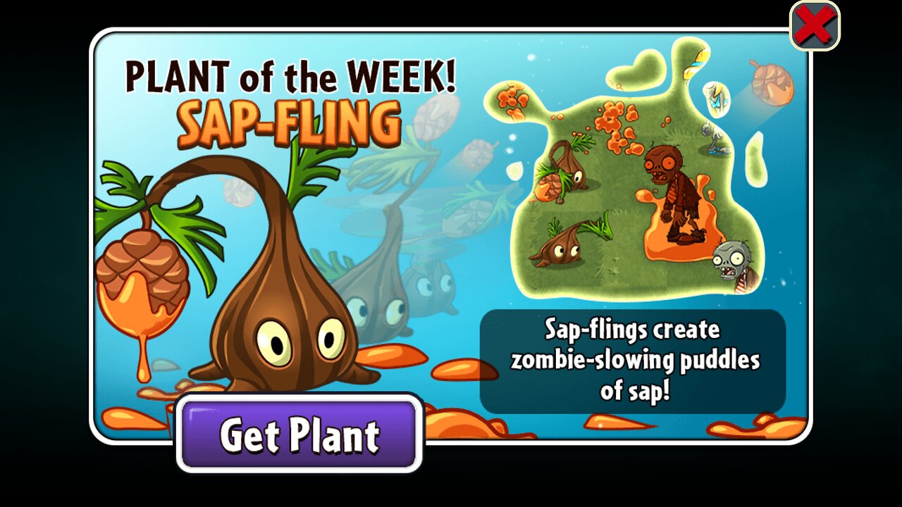 Plants vs Zombies 2 - Penny's Pursuit - Sap-fling - December 2022