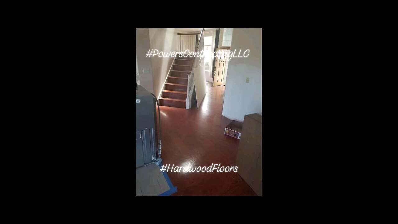 Another beautiful stained hardwood floor by the guys at Powers Contracting LLC!