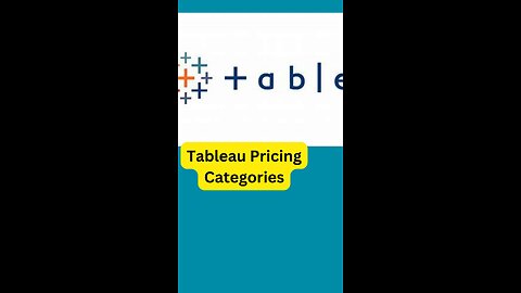 Tableau Pricing Categories