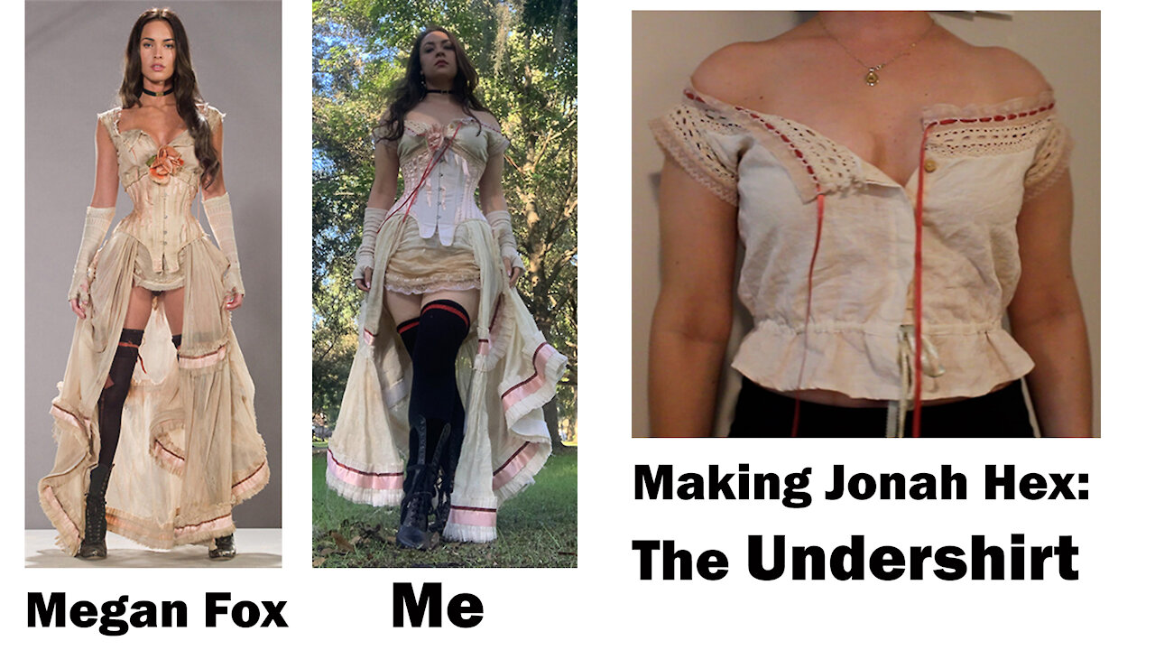 Making Jonah Hex Megan Fox Costume: The undershirt