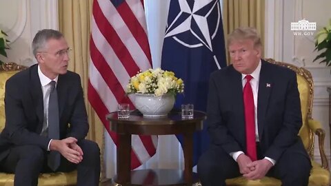 President Trump Participates in a 1:1 Meeting with the Secretary-General of NATO