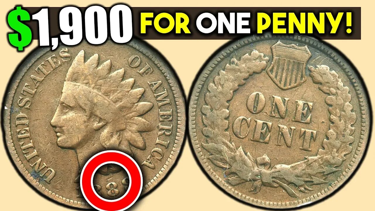 IF YOU HAVE A INDIAN HEAD PENNY LOOK FOR THIS RARE 1888 PENNY COIN!!