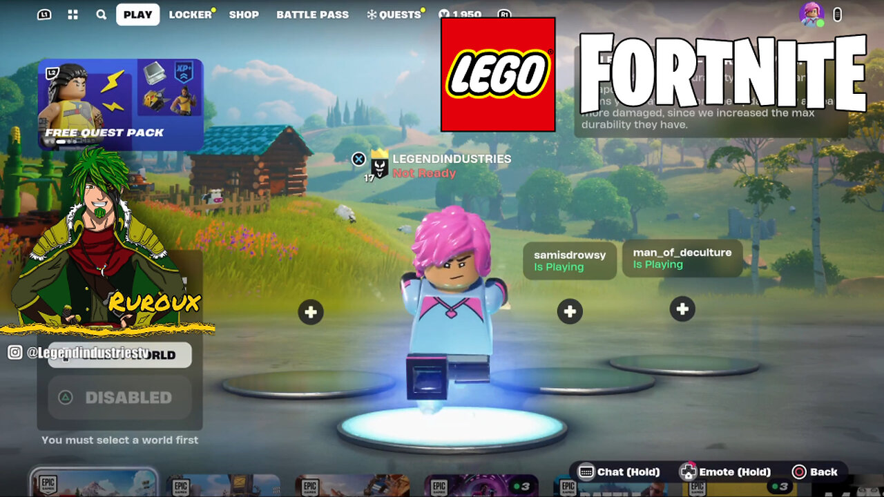 🔴LIVE ⚡️ Returning to Grinding Our Village ⚡️ LEGO Fortnite