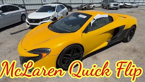 McLaren Win At Copart Quick Flip?