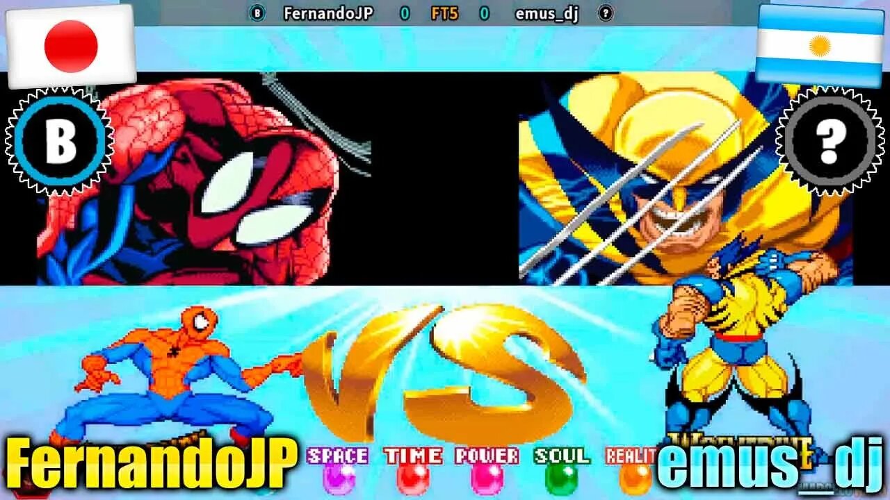 Marvel Super Heroes (FernandoJP Vs. emus_dj) [Japan Vs. Argentina]