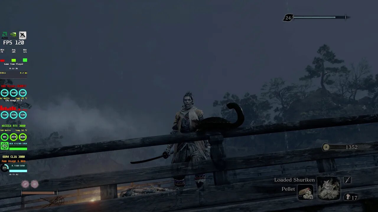 SEKIRO SHADOWS DIE TWICE RTX 3080 4K LG OLED 120Hz HDR