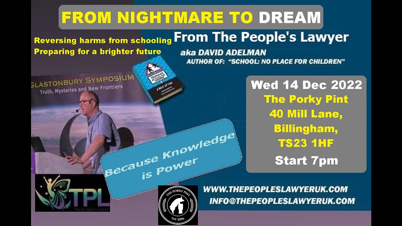 The People's Lawyer pychology self empowerment talk Dec 2021