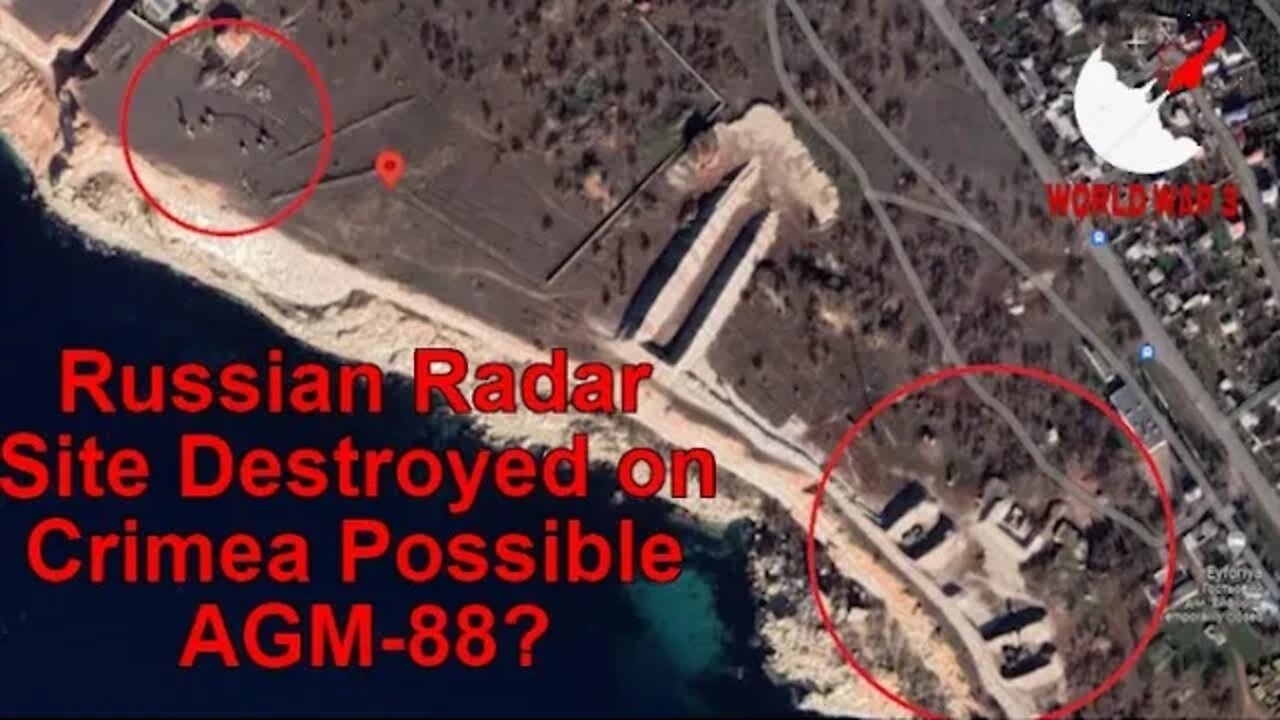 Russian Radar Site Destroyed on Crimea (Possible AGM-88?) - World war 3