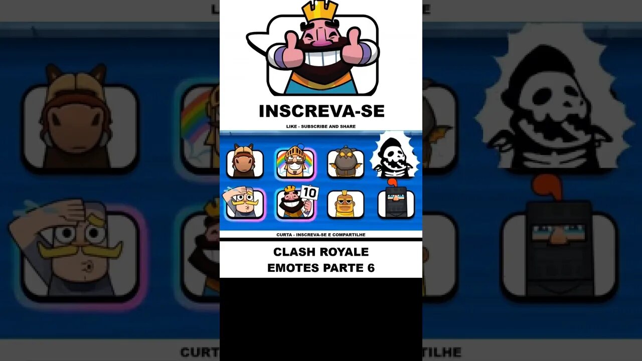 Clash Royale Emotes Parte 1 #shorts #emotes #clashroyale