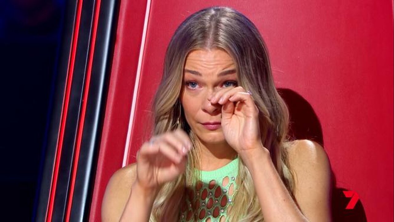 The Voice UK judge LeAnn Rimes breaks down in tears over emotional performance