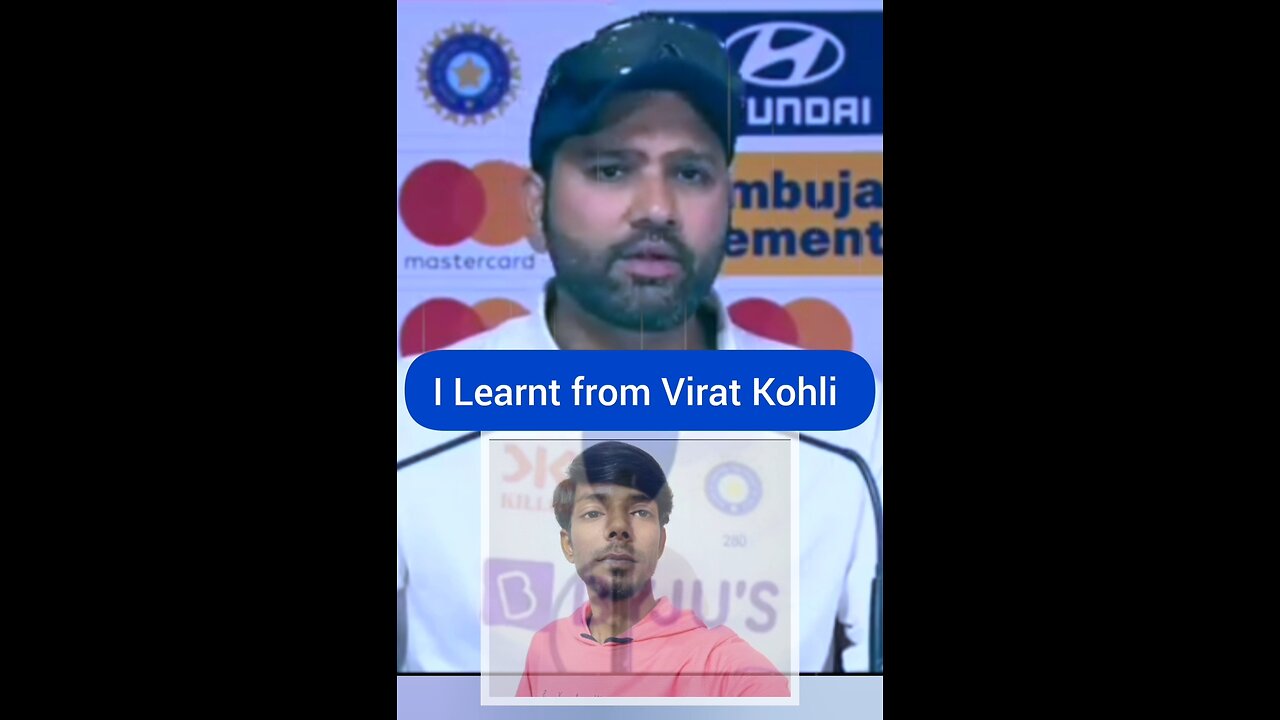 Indian Cricketer Rohit Sharma reveals lesson from Virat Kohli #cricketer #sports