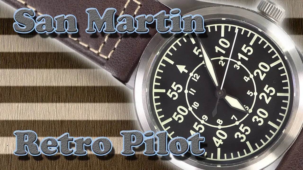 San Martin Retro Pilot Watch