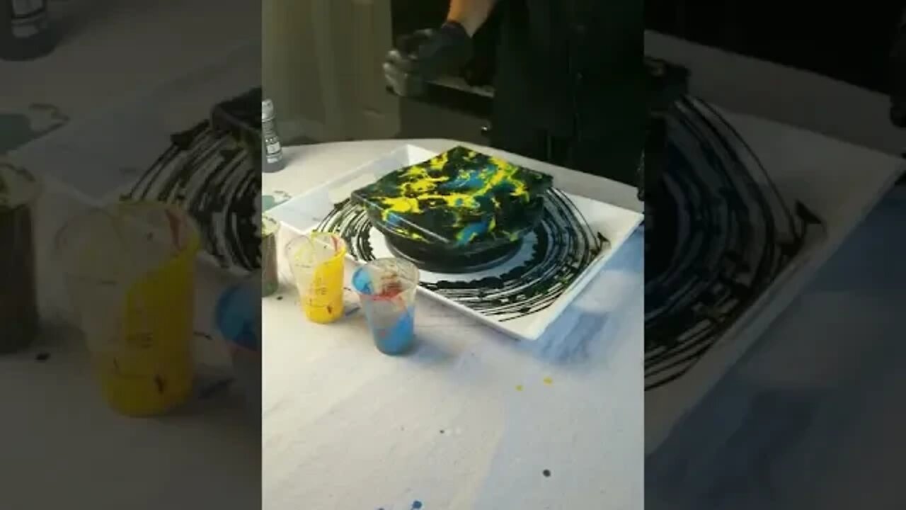 Pouring to Skrillex Part 2 (The Spin) - Abstract Art