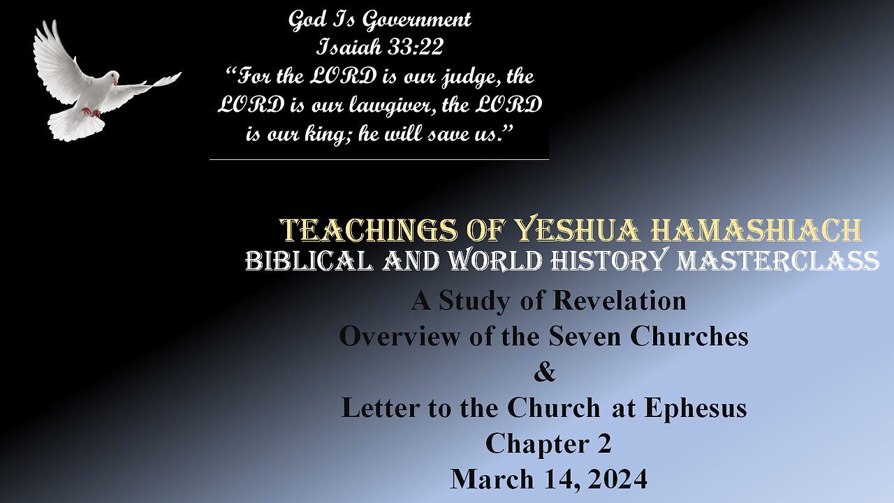 3-14-24 Study of Revelation - Overview of Letters to Churches & Review of Letter to Ephesus