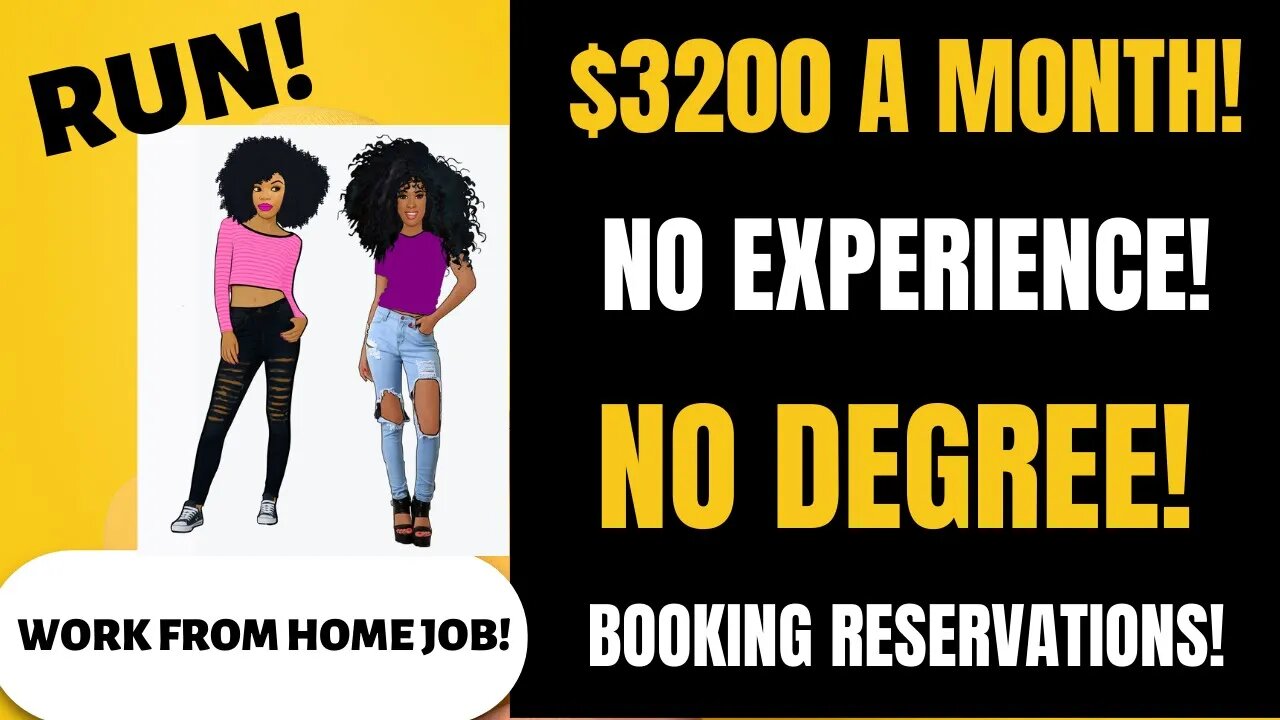 $3200 A Month No Experience Work From Home Job Booking Reservations Work At Home Job Hiring Now 2023