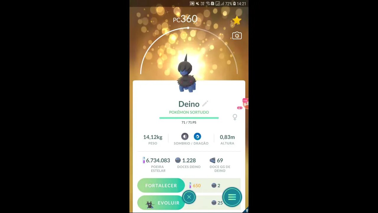 Live de Pokémon GO - Dia Comunitário de Deino