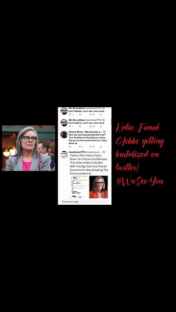 Katie Fraud Hobbs getting brutalized on twitter! #WeSeeYou