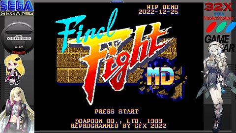 Final Fight MD Xbox extended with 60FPS overclocked