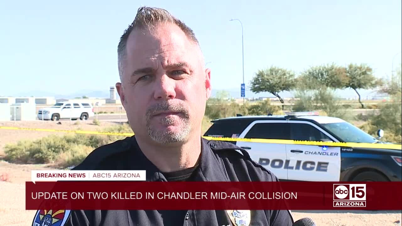 Officials provide update after deadly mid-air collision in Chandler