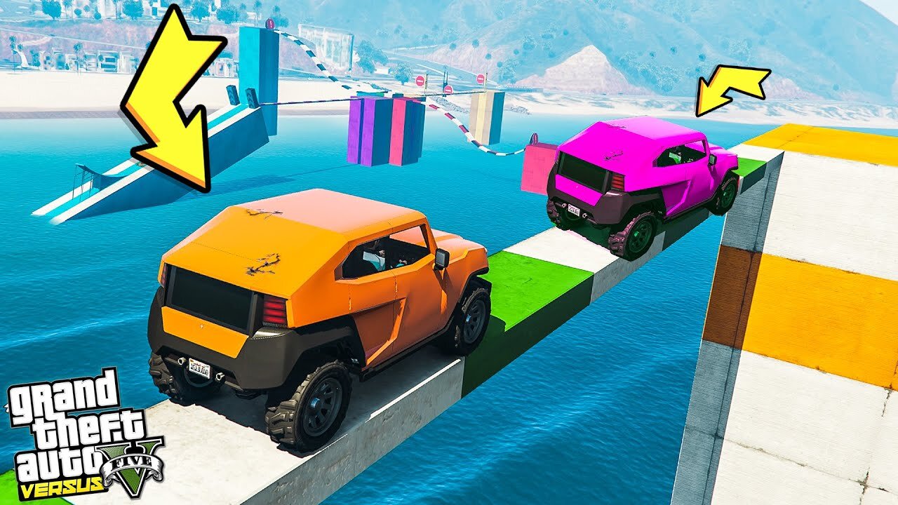 ULTIMATE GTA 5 PARKOUR STUNT RACES🔴!!