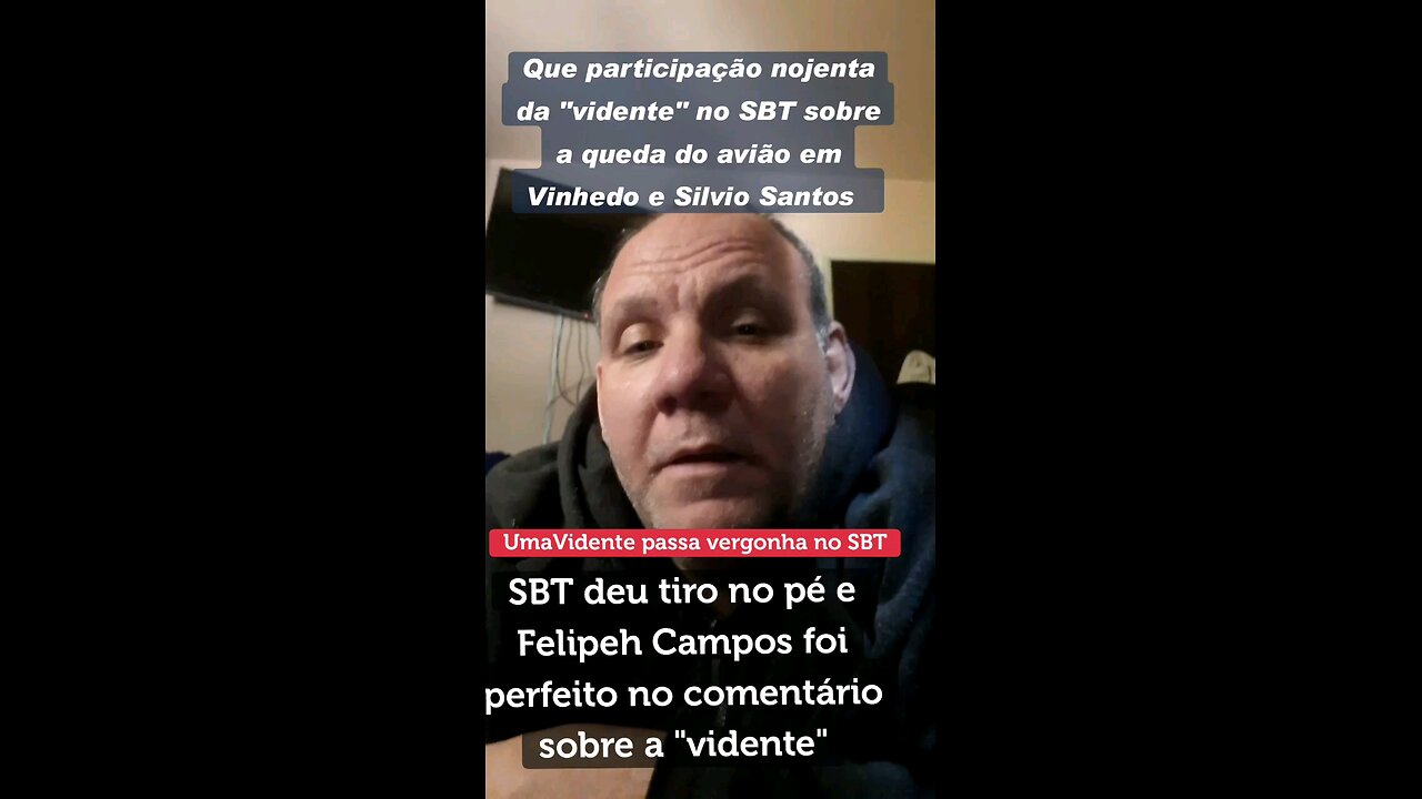 Que participação nojenta da "vidente" no SBT sobre a queda do avião em Vinhedo e Silvio Santos