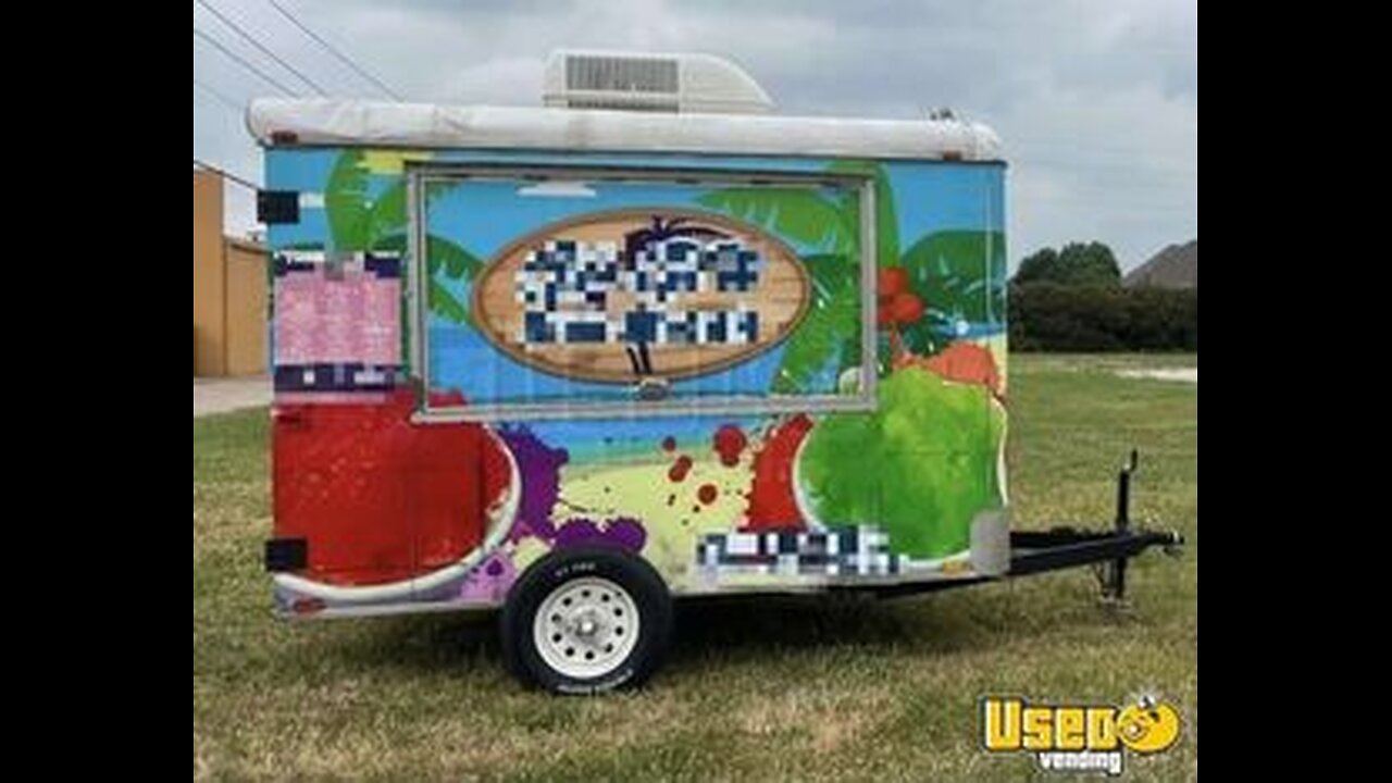 2005 8' x 10' Shaved Ice Concession Trailer with Southern Snow Shaver for Sale in Texas!