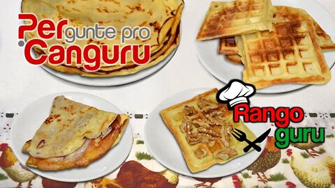 Panquecas, Crepes e Waffles (Fácil)- PERgunte pro CANGURU