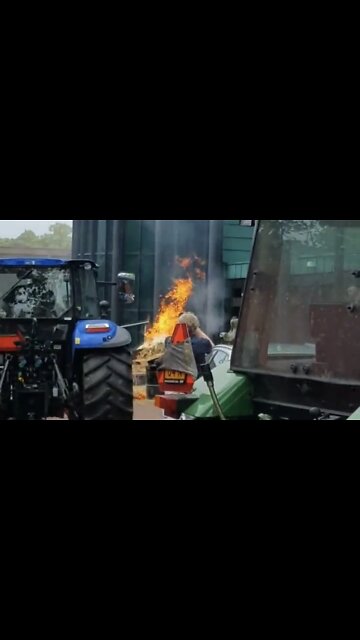 Dutch Farmers Set a Fire Ablaze: Epe Town Hall in Response to Arbitrary Climate Change Restrictions