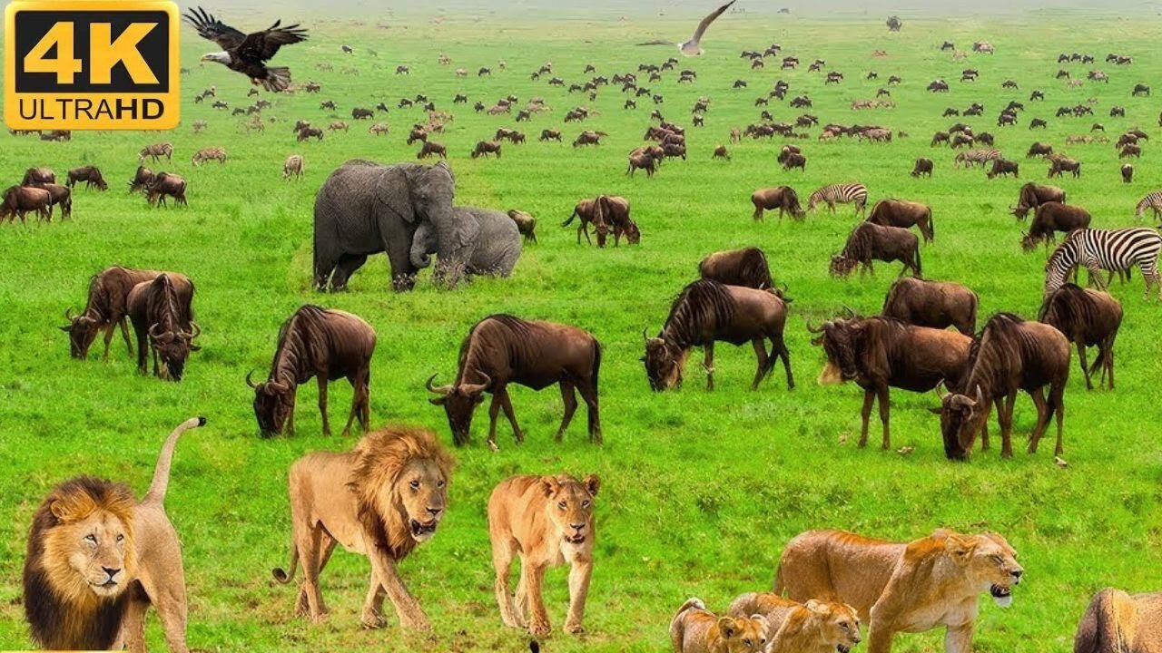 Wildlife Animals 4k Nature Relaxation Film Wildlife Of Kenya