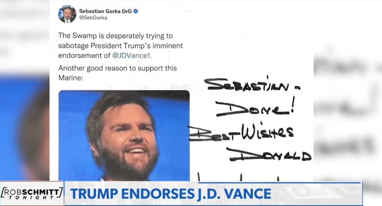Trump Endorses J.D. Vance for Ohio Senate Race
