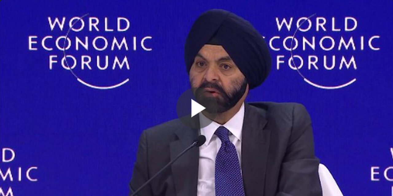 Ajay Banga, the World Bank president, spoke at the WEF about targeting rice production