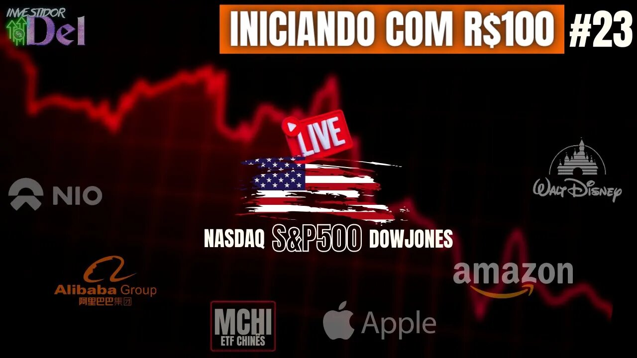 #23 CRASH NAS BOLSAS E CRIPTOS COMEÇANDO C/ R$100 AÇÕES INTERNACIONAIS + HK50 | US100 | US30 | SP500