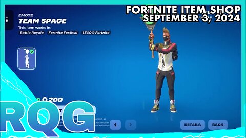 “NEW” UPDATE TOMORROW+TEAM SPACE IS BACK! FORTNITE ITEM SHOP (September 3, 2024)