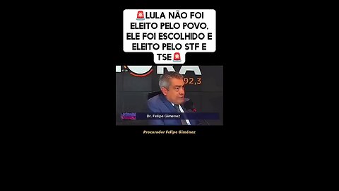 #LULADRÃO não foi eleito foi escolhido pelo TSE