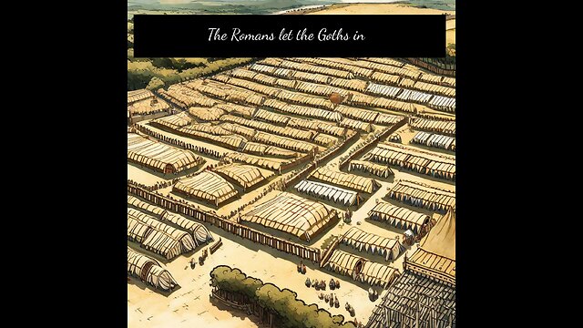 The Romans let the Goths in