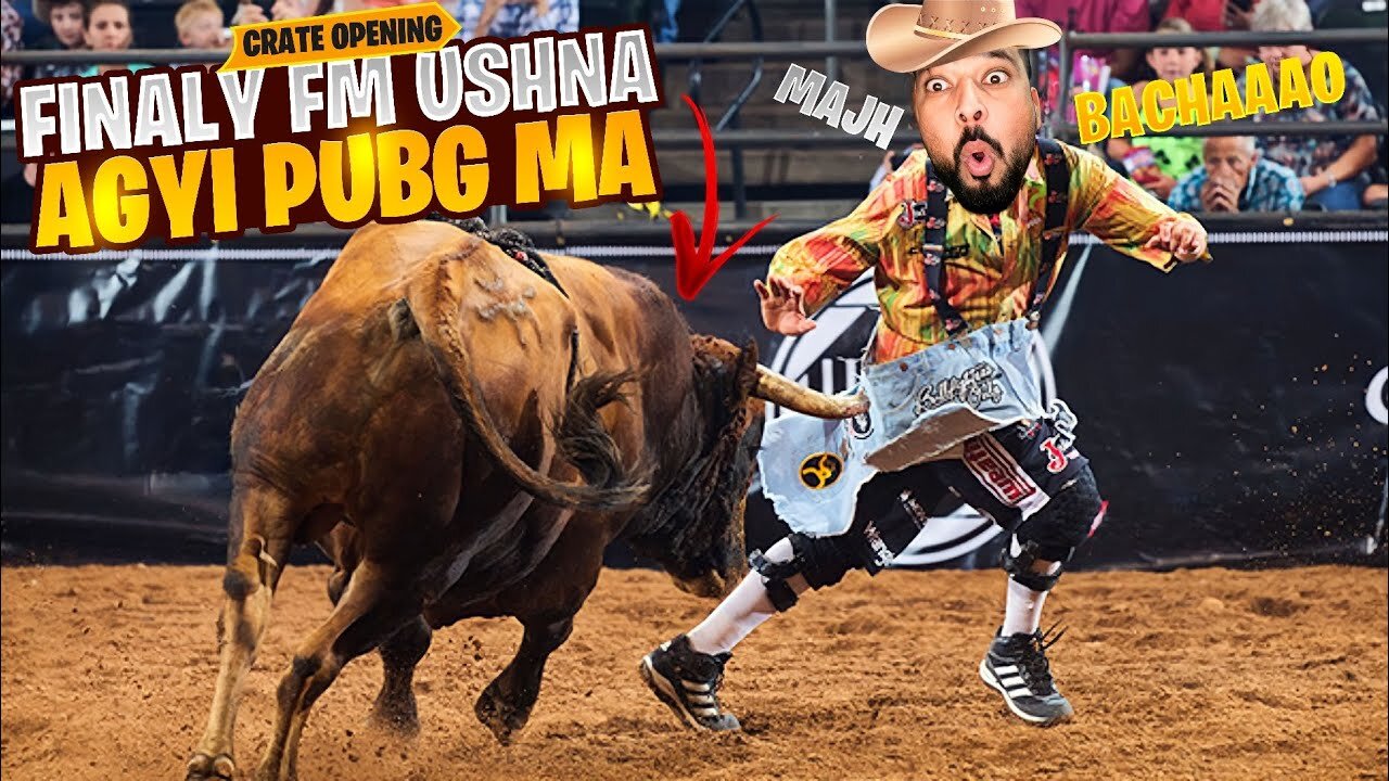 Finally PUBG Mobile Reveal FM USHNA Face 🐂🤪 | Fighting Bull Cover Crate Opening