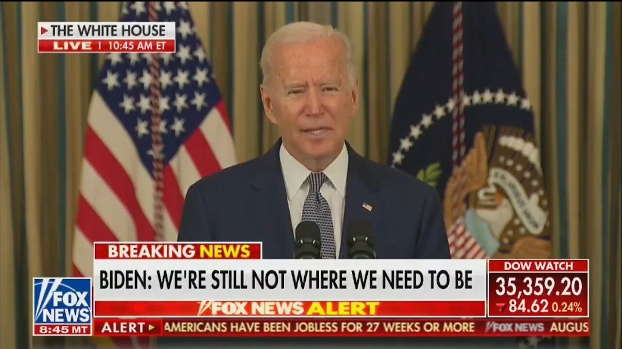 Biden Blames Horrible Jobs Report on The Delta Variant