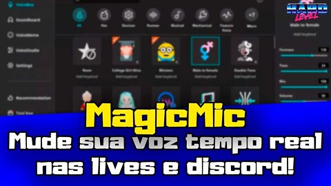 Mude sua voz em tempo real nas suas lives e Discord com iMyfone Magicmic!