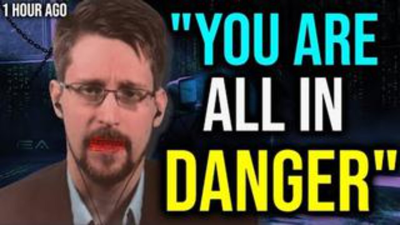 Edward Snowden: 'Listen To Me Before Too Late.. We Will All Be Doomed If We Don't Take Action NOW!'