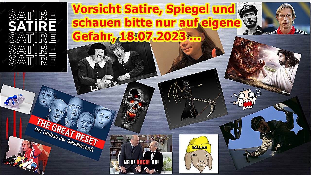Spiegel, Satire, Gefahr, alles nicht so lustig und auf eigene Gefahr, 18.07.2023 ...